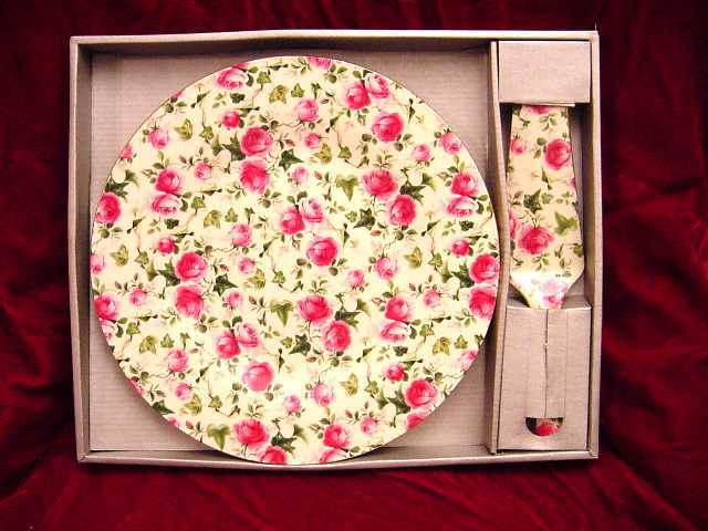 Rose Cake Plate and Server