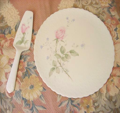 Mikasa bone china Cake plate and matching server