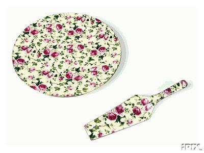 Rose Cake Plate and Server