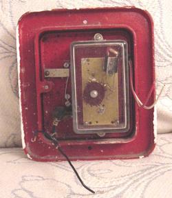 Antique 50'S Authentic Fire Alarm Box Simplex Back
